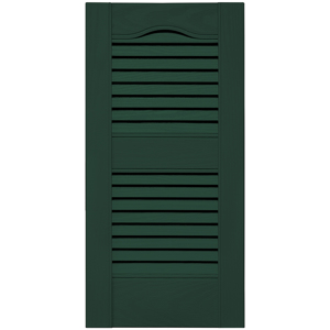 12 in. x 25 in. Open Louver Shutter Midnight Green #122 redirect to product page