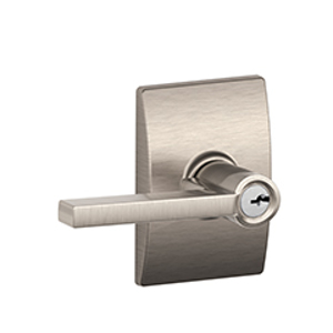 F51A Entry Latitude Lever w/Century trim 619 Satin Nickel - Box Pack