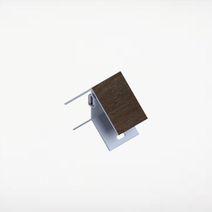 2pc 2 in. Alum/Alum Board & Batten Outside Corner 20 ft. Modern Walnut  (Price Reflects 4 to a Pack)