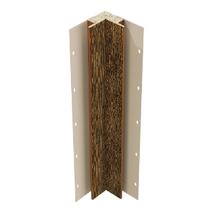 Diamond Kote® 5/4 in. x 3 in. x 10 ft. Rabbeted Woodgrain Inside Corner w/Nail Fin Canyon