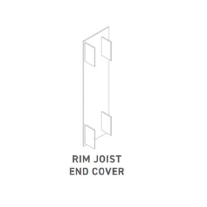 TimberTech Framing Black Rim Joist End Cover