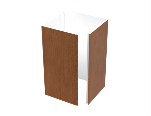 Wausau Supply | ChamClad Column Wrap 2-Piece 7 in. x 12 ft. Chai Cedar