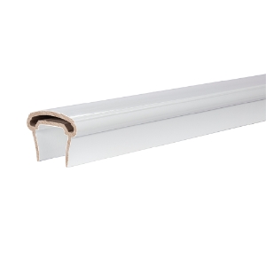 8 ft. Trademark Rail Composite Top Rail Matte White