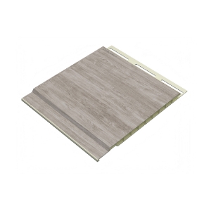 ChamClad Solid Soffit 3/8 in. x 6 in. x 9 ft. Beachwood Grey