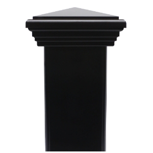 CP310 4 in. x 4 in. Classic Composite Post Cap Black