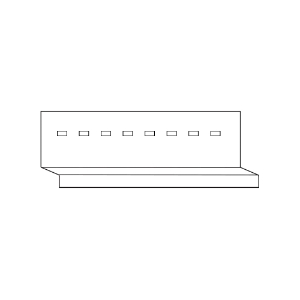 Vesta Steel Sidng Support Trim 10 foot Mill