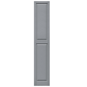 14-3/4 in. x 80 in. Raised Panel Shutter Platinum 945