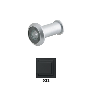 Ives U698B-BLK Wide Angle Door Viewer 190 Degree UL Rated 622 Matte Black - Model: U698B-BLK