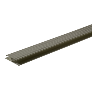 Diamond Kote® 1 1/2 in. x 10 ft. Woodgrain Soffit Channel Terra Bronze