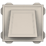 4" Hooded Vent #048 Almond