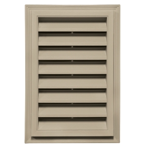 12 in. x 18 in. Rectangle Louver Gable Vent #085 QE Dune