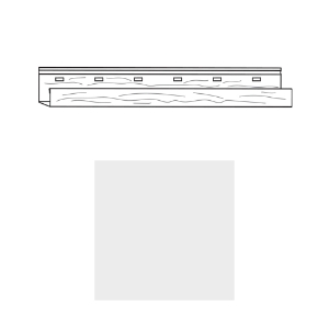 TruCedar 3/4 in. Steel J-Channel White