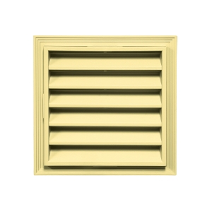 12 in. x 12 in. Square Louver Gable Vent #088 Autumn Yellow * Non-Returnable *