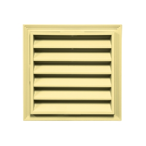 12 in. x 12 in. Square Louver Gable Vent #088 Autumn Yellow