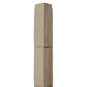 10 in. Staggered Shake Outside Corner Post Kit 211 Walnut 60 in.