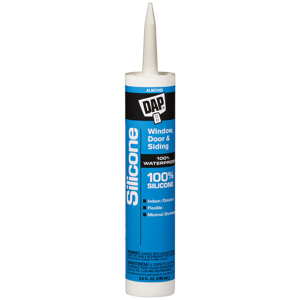 DAP 100% Silicone Rubber Window, Door & Siding Sealant 9.8 fl. oz. - Almond