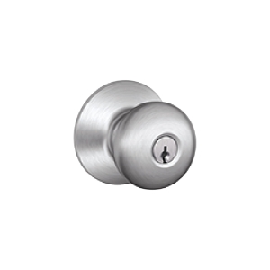 A80PD Storeroom Lock Plymouth Commercial Knob 626 Satin Chrome - Box Pack