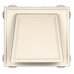 6" Hooded Vent #021 CT Sandstone Beige