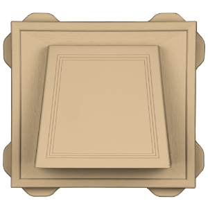 4" Hooded Vent #045 Sandstone Maple