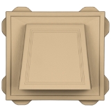 4" Hooded Vent #045 Sandstone Maple