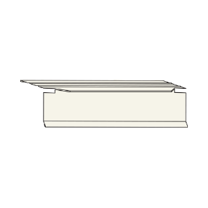 2 in. x 12 ft. Aluminum T-Style Drip Edge Eggshell 503