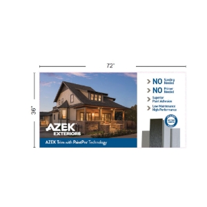 AZEK Exteriors All Weather Banner 72 in. x 36 in.