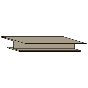 3/8 in. x 10 ft. Aluminum Miter Divider Clay 807