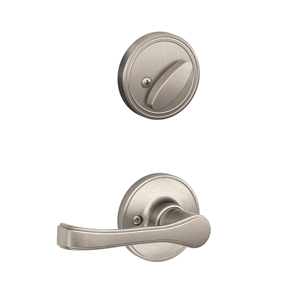 JH59 Handleset Interior Torino Lever 619 Satin Nickel