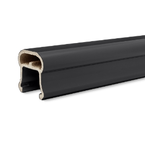 8 ft. Radiance Rail Composite Top Rail Matte Black