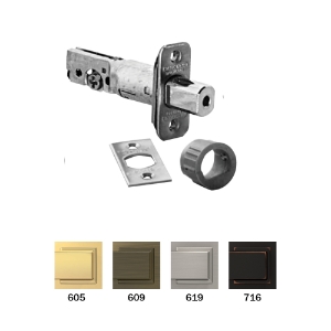 J-Series 16-068 Deadbolt Latch 609 Antique Brass