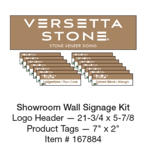 Versetta Showroom Wall Signage Kit #167884