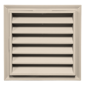 12 in. x 12 in. Square Louver Gable Vent #116 Champagne