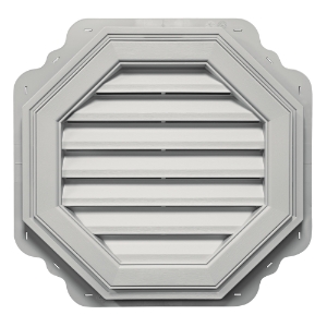 22 in. Octagon Louver Gable Vent #030 Paintable