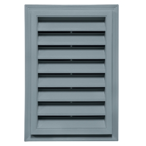 12 in. x 18 in. Rectangle Louver Gable Vent #054 Dark Blue