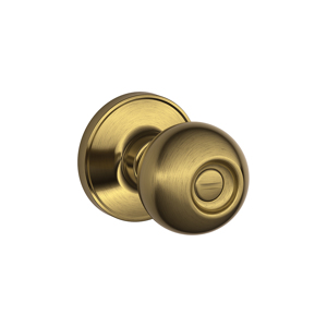 J40V Privacy Corona Knob 609 Antique Brass