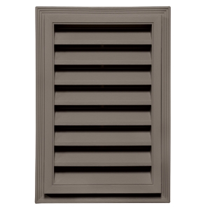 12 in. x 18 in. Rectangle Louver Gable Vent #118 CT Sable Brown