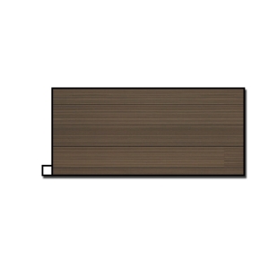 Vesta 8 in. x 10 ft. Aged Walnut Fascia Lock