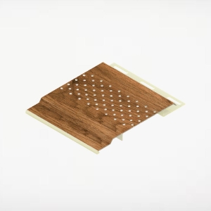 4 in. Vented Soffit 12 ft. Natural Oak