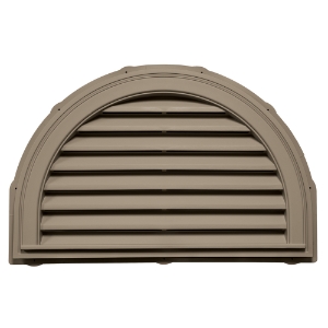#095 34X22 Half Round Louver (Color Match: Royal Pebble Clay)