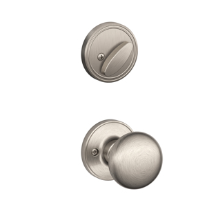 JH59 Handleset Interior Stratus Knob 619 Satin Nickel