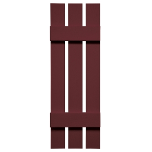 12 in. x 39 in. Board-N-Batten Shutter Wineberry #078