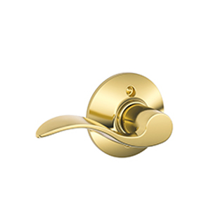 F170 Dummy LH Accent Lever 605 Bright Brass - Box Pack