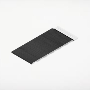 12 in. Seamless Shadowline Wall Panel 12 ft. Charred Black 4/pk Cham