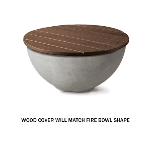 Wood Cover for Lyra Fire Bowl * Non-Returnable *