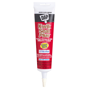 DAP Kwik Seal Plus Premium Kitchen & Bath Adhesive Sealant 5.5 fl. oz. - Biscuit