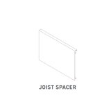 TimberTech Framing Black 10 in. Joist Spacer