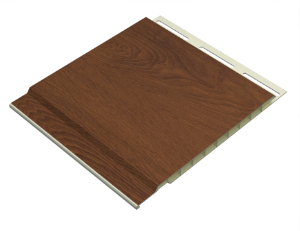 ChamClad Solid Soffit 3/8 in. x 6 in. x 9 ft. Cinnamon Walnut