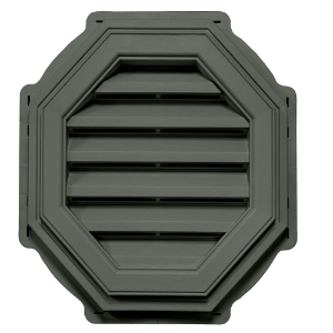 18 in. Octagon Louver Gable Vent Forest 201