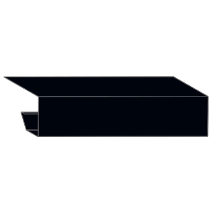 10 ft. InsideOut G-Channel Black 4/Ct  * Non-Returnable *