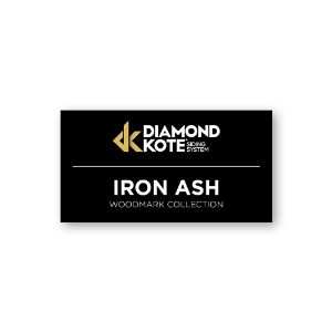 WoodMark Color ID Signage 4 in. x 2 in.  Iron Ash